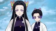 Shinobu Kocho with her sister in the anime (image via Unfoltable)